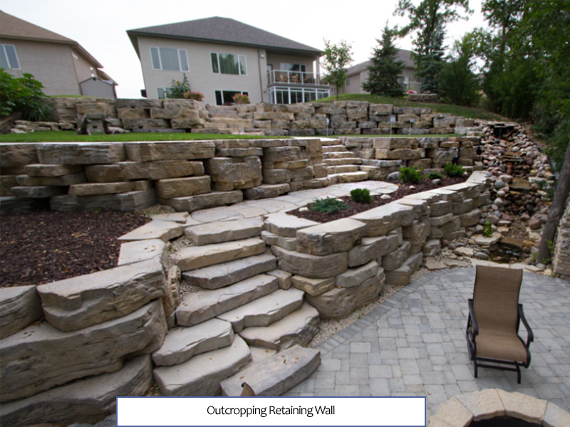 Outcropping Retaining Wall